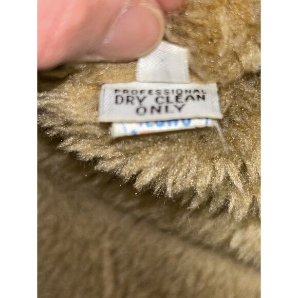 VTG Bonnie Cashin Russ Taylor 8 Barn Coat Jacket Pockets Black Faux Shearling S2 - Picture 14 of 15